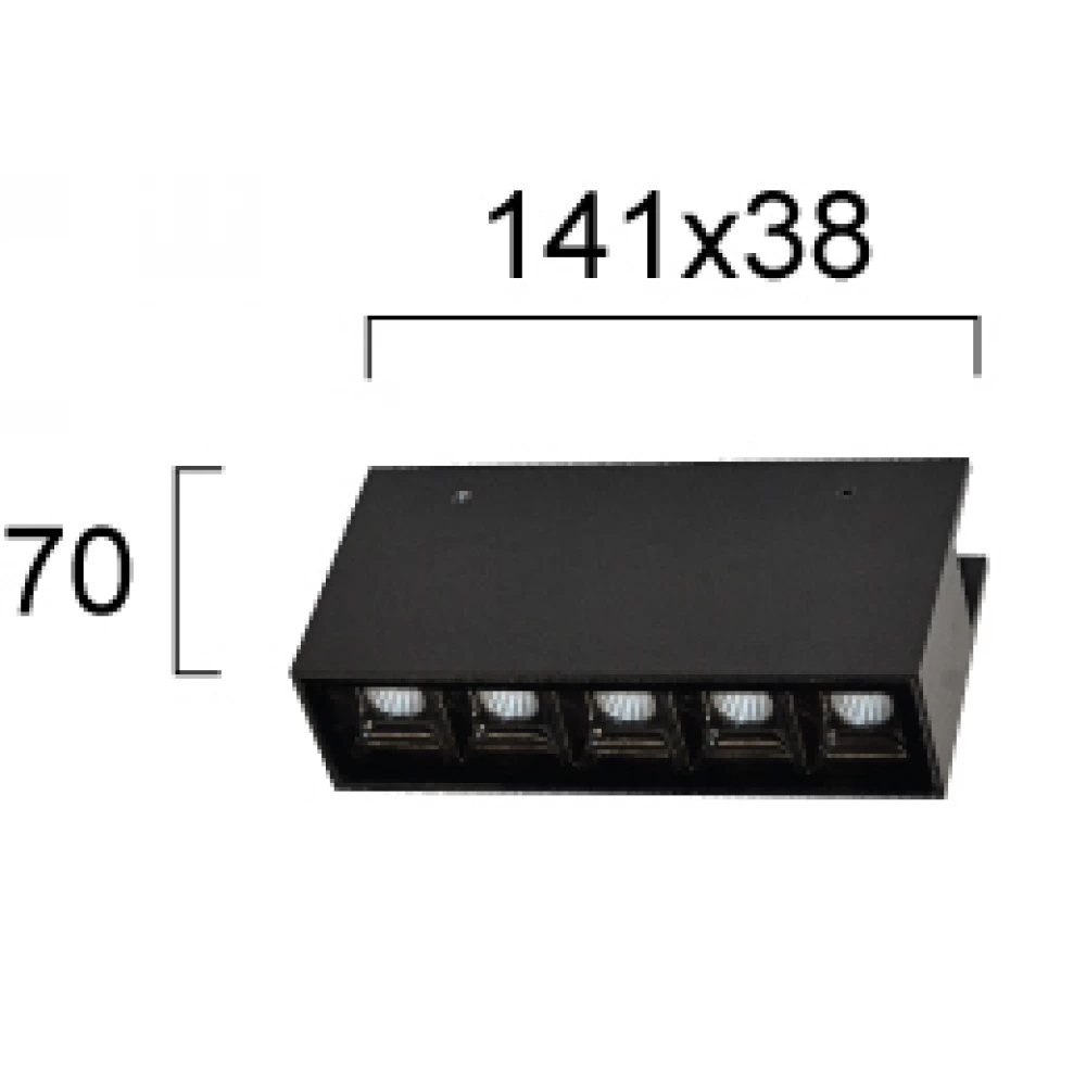 Linear Antiglare L:141 LED 11W CRI91 IP65 Novo - Viokef