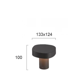 LED Στύλος Κήπου 100cm 7W 511Lm 3000K IP54 ONDA - Viokef