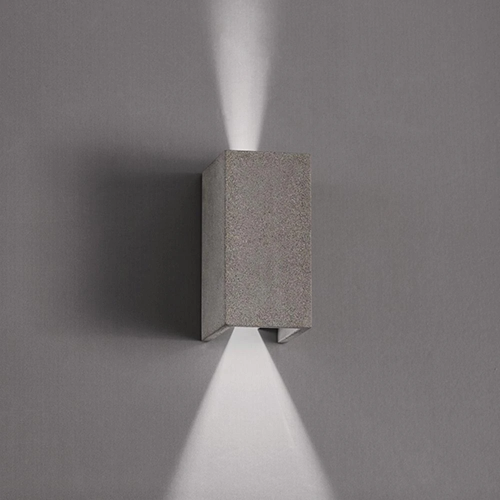 LED Απλίκα Από Τσιμέντο Σε Ανοιχτό Γκρι Αποχρώση 12.4W IP65 Patrick - Viokef