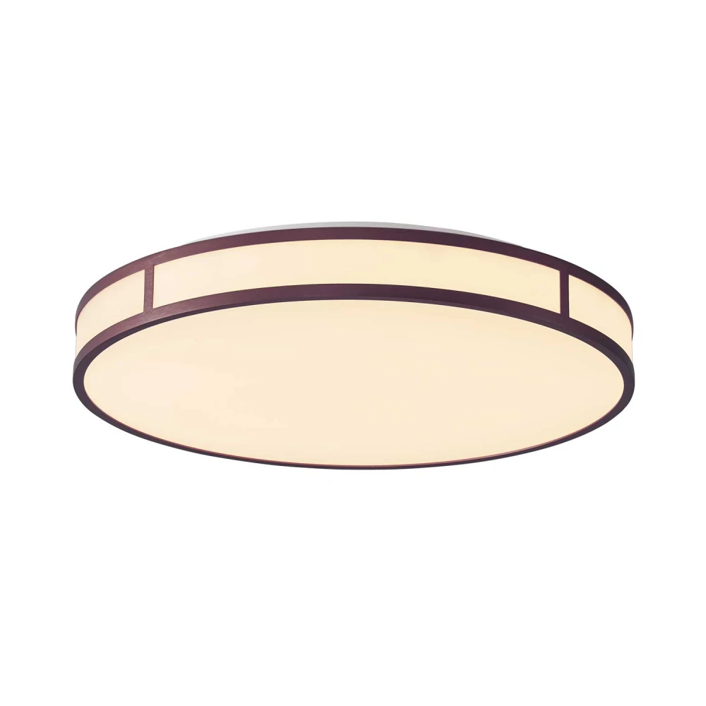 LED Πλαφονιέρα Αλουμινίου Λευκή - Καφέ D:400 40W PIEDRO - VIOKEF
