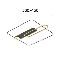 LED Πλαφονιέρα Τετράγωνη 45W QUEEN VIOKEF