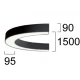 LED Φωτιστικό Οροφής D:1500 58W SEMI VIOKEF