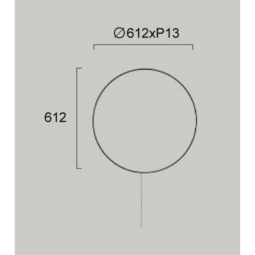 LED Απλίκα Στρογγυλή Μαύρη 28W SHADOW - Viokef