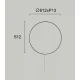 LED Απλίκα Στρογγυλή Μαύρη 28W SHADOW - Viokef