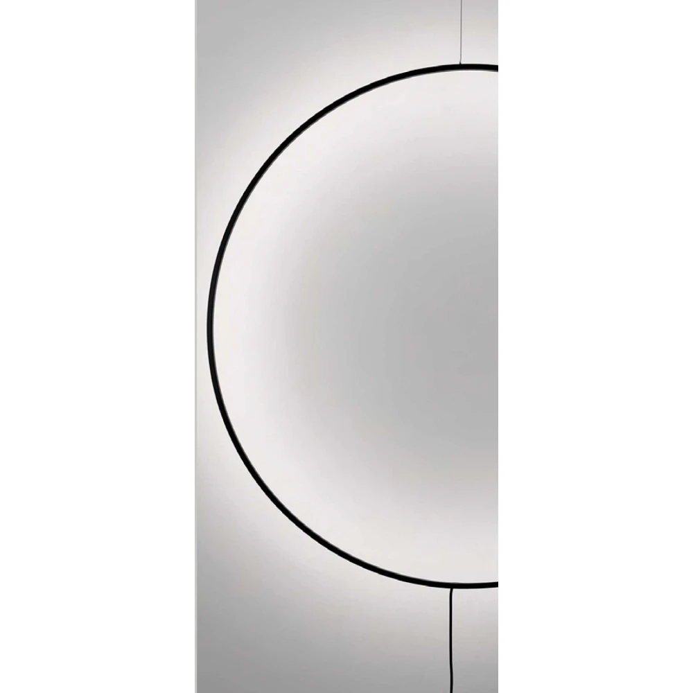 LED Απλίκα Στρογγυλή Μαύρη 28W SHADOW - Viokef