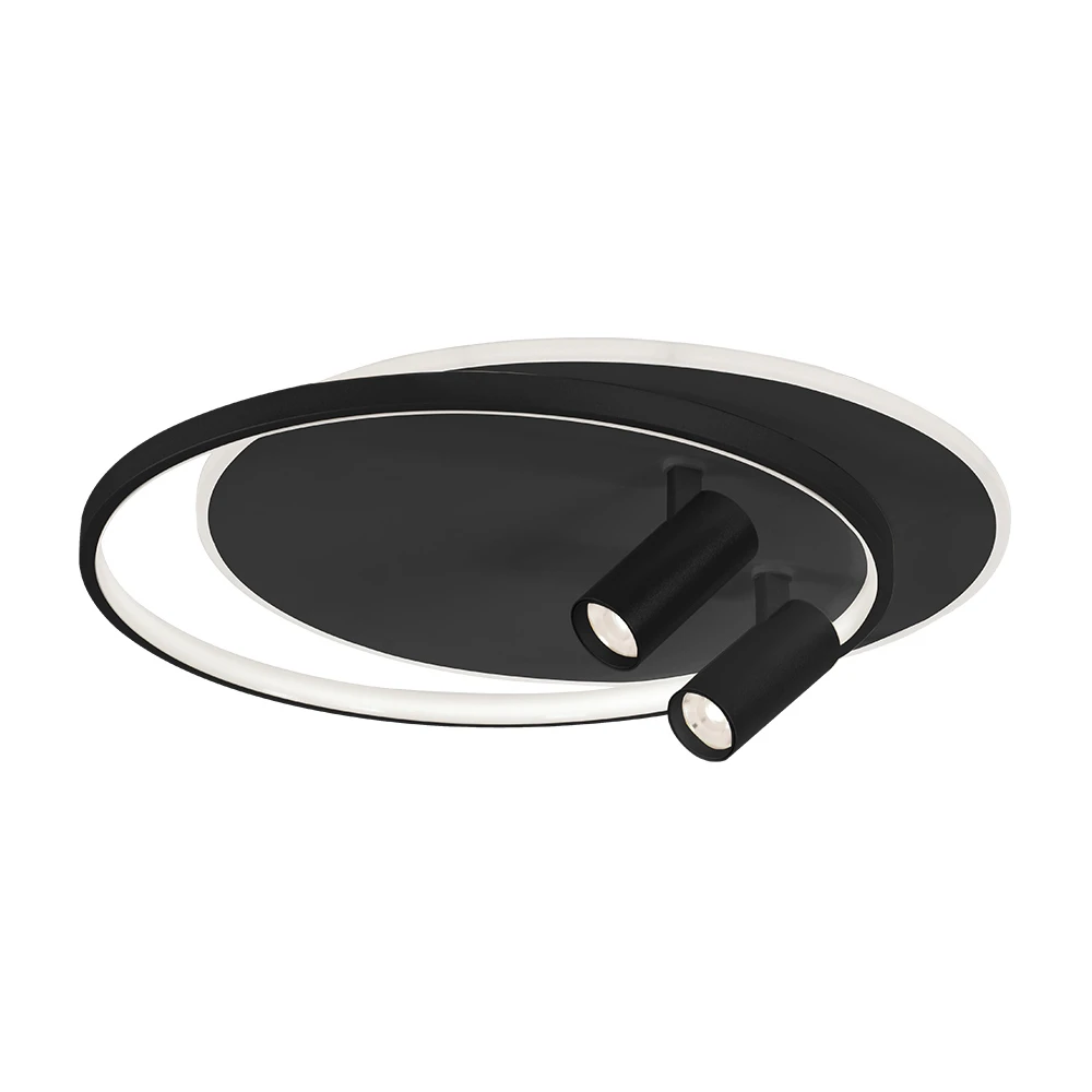 LED Πλαφονιέρα Μαύρη Μεταλλική 61W SMART VIOKEF