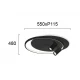 LED Πλαφονιέρα Μαύρη Μεταλλική 61W SMART VIOKEF