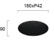 LED Απλίκα Αλουμινίου Μαύρη 6W IP54 Oval Smooth Viokef