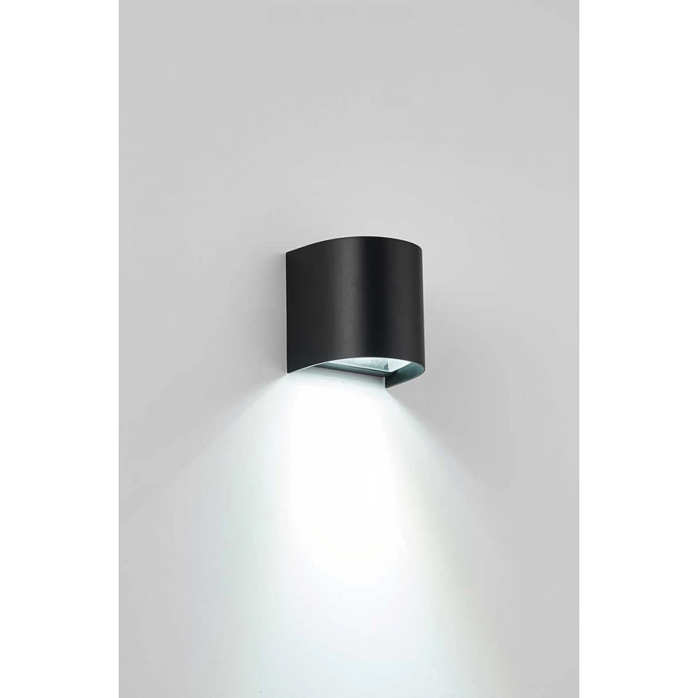 Απλίκα Μαύρη Πλαστική IP65 1xGU10 SPIRIT Viokef