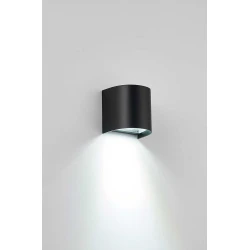 Απλίκα Μαύρη Πλαστική IP65 1xGU10 SPIRIT Viokef