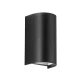 Απλίκα Μαύρη PC/ABS IP65 2xGU10 SPIRIT Viokef