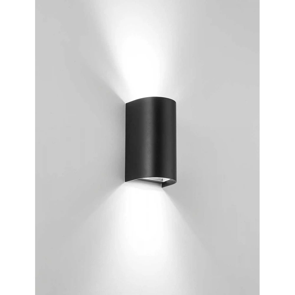 Απλίκα Μαύρη PC/ABS IP65 2xGU10 SPIRIT Viokef