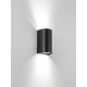 Απλίκα Μαύρη PC/ABS IP65 2xGU10 SPIRIT Viokef