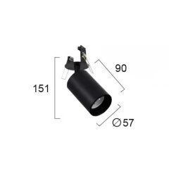 Σποτ Οροφής Χωνευτό Σε Λευκό ή Μαύρο 1X GU10 13W MAX STAGE VIOKEF