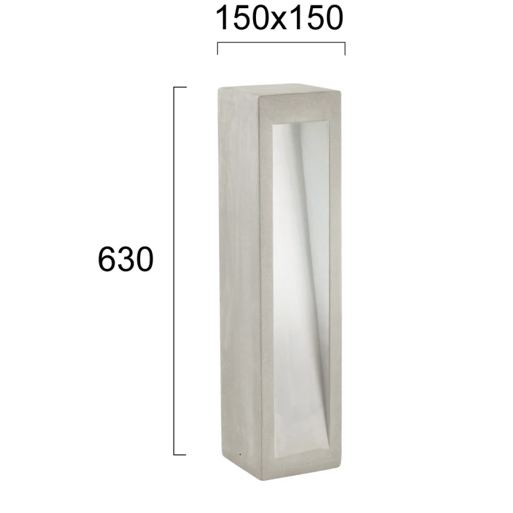 Στήλος Κήπου H:630 Μπεζ LED 6W Style - Viokef