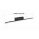 Απλίκα Ρυθμιζόμενη LED Μπάνιου Μαύρη 18.4W IP44 SUNNY - VIOKEF