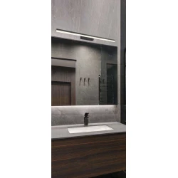 Απλίκα Ρυθμιζόμενη LED Μπάνιου Μαύρη 18.4W IP44 SUNNY - VIOKEF