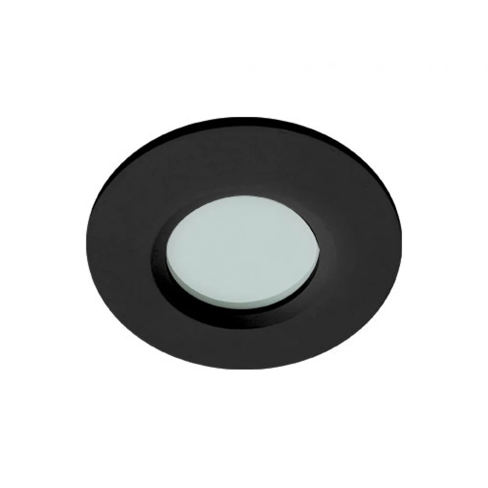 Σποτ Χωνευτό Αδιάβροχο IP44 Round Viki Σε Μαύρο Χρώμα VIOKEF