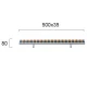 LED Wall Washer Αλουμινίου Σε Ανθρακί 50cm 12W 24V IP66 Dimmable TRICK - Viokef