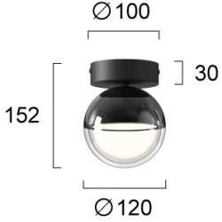 LED Φωτιστικό Οροφής 7W CRI93 Zirea - VIOKEF