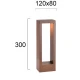 LED Στήλος Κήπου H:300 10W IP65 Zoro - Viokef
