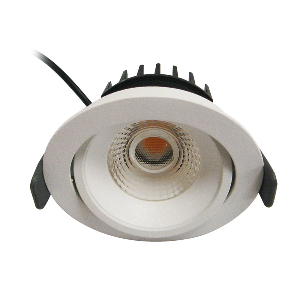 Βάση Adjustable Στρογγυλή Σε Λευκό Χρώμα -Απαιτείται LED Module - TOP-SPOT Viokef