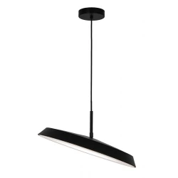LED Κρεμαστό Φωτιστικό Μονόφωτο Μαύρο 22W Flat - Viokef
