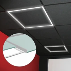 40W LED Πάνελ Οροφής ή Κρεμαστό με Περιμετρικό Φωτισμό 3000Κ Θερμό SpotLight
