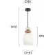 LED Μονόφωτο Φωτιστικό Λευκό 1 x E14 Hilda Viokef