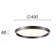 LED Οροφής Μαύρο D:400 39W 3000K/4000K Dimmable Lorissa - Viokef