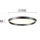 LED Οροφής Μαύρο D:500 46W 3000K/4000K Dimmable Lorissa - Viokef
