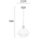 LED Μονόφωτο Φωτιστικό Λευκό 1 x E27 Frosty Viokef