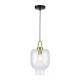 LED Κρεμαστό Φωτιστικό Μονόφωτο Διάφανο  1 x E27 D:230 Oslo - Viokef