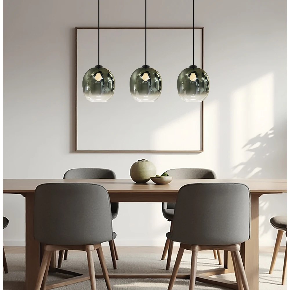 Κρεμαστό Φωτιστικό Ράγα 3 x E27 Mirror - Viokef