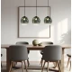 Κρεμαστό Φωτιστικό Ράγα 3 x E27 Mirror - Viokef