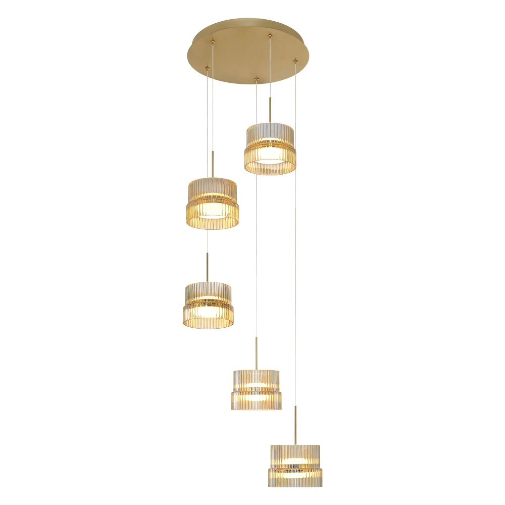 Led Κρεμαστό Φωτιστικό 5/Φωτο Luxe 57W 3000K Luxe - Viokef