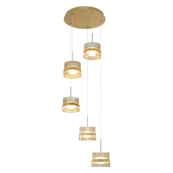 Led Κρεμαστό Φωτιστικό 5/Φωτο Luxe 57W 3000K Luxe - Viokef