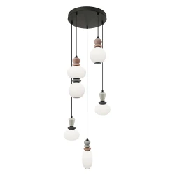 Led Κρεμαστό Φωτιστικό 5/Φωτο Luxe 27W 3000K Gemma - Viokef