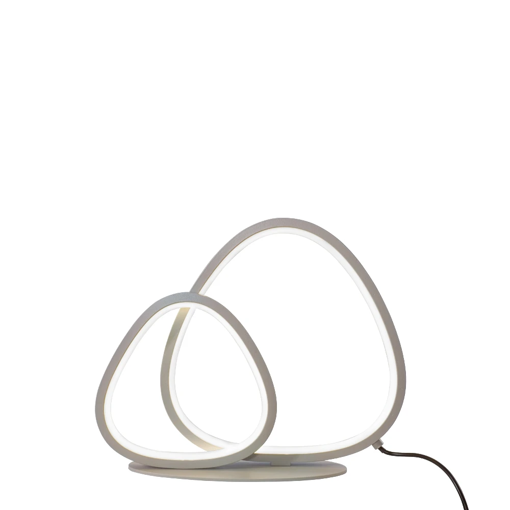 LED Φωτιστικό Επιτραπέζιο Ασημί Non-Dimmable 15W Helix Viokef