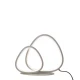 LED Φωτιστικό Επιτραπέζιο Ασημί Non-Dimmable 15W Helix Viokef