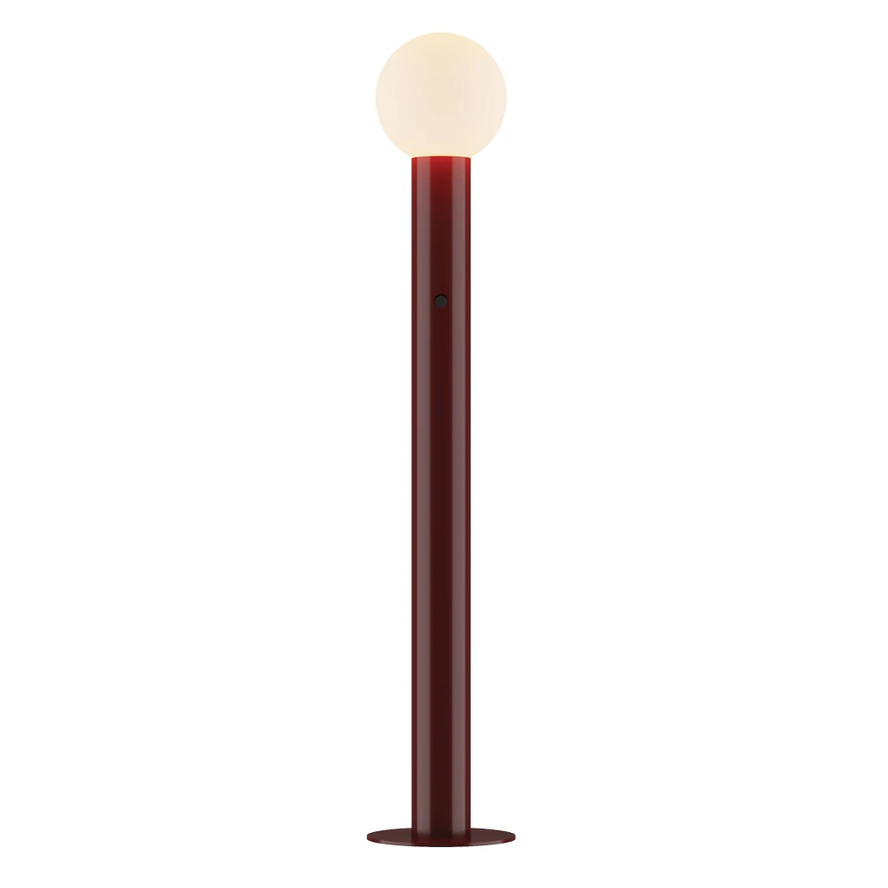LED Φωτιστικό Δαπέδου Από Γυαλί Μπορντό 22W Dimmable - Ratu - Viokef
