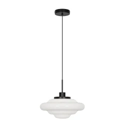 LED Μονόφωτο Φωτιστικό Λευκό 1 x E27 D:350 Elsa Viokef