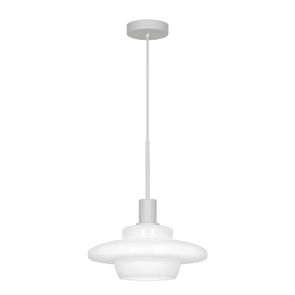 LED Μονόφωτο Φωτιστικό Λευκό 1 x E27 D:320 Frosty Viokef