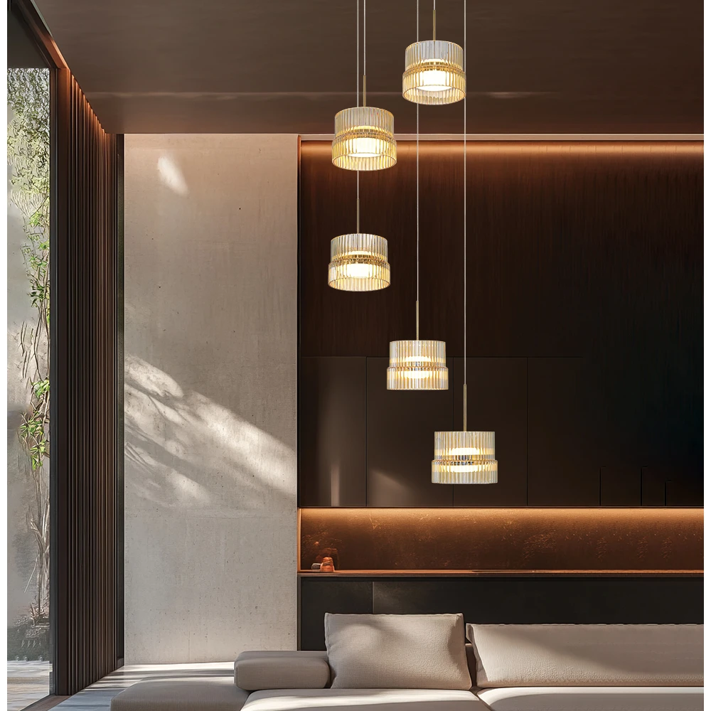 Led Κρεμαστό Φωτιστικό 5/Φωτο Luxe 57W 3000K Luxe - Viokef
