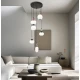 Led Κρεμαστό Φωτιστικό 5/Φωτο Luxe 27W 3000K Gemma - Viokef