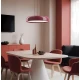 LED Μονόφωτο Φωτιστικό Μπορντό 60W 3000K Alensa Viokef