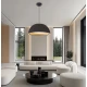 LED Μονόφωτο Φωτιστικό Μαύρο 50W Dimmable 3000K Alensa Viokef