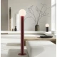 LED Φωτιστικό Δαπέδου Από Γυαλί Μπορντό 22W Dimmable - Ratu - Viokef