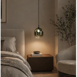 LED Μονόφωτο Φωτιστικό Πράσινο 1 x E27 Mirror Viokef