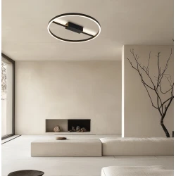 LED Οροφής Μαύρο 36W 3000K L:515 Non-Dimmable Malvina - Viokef